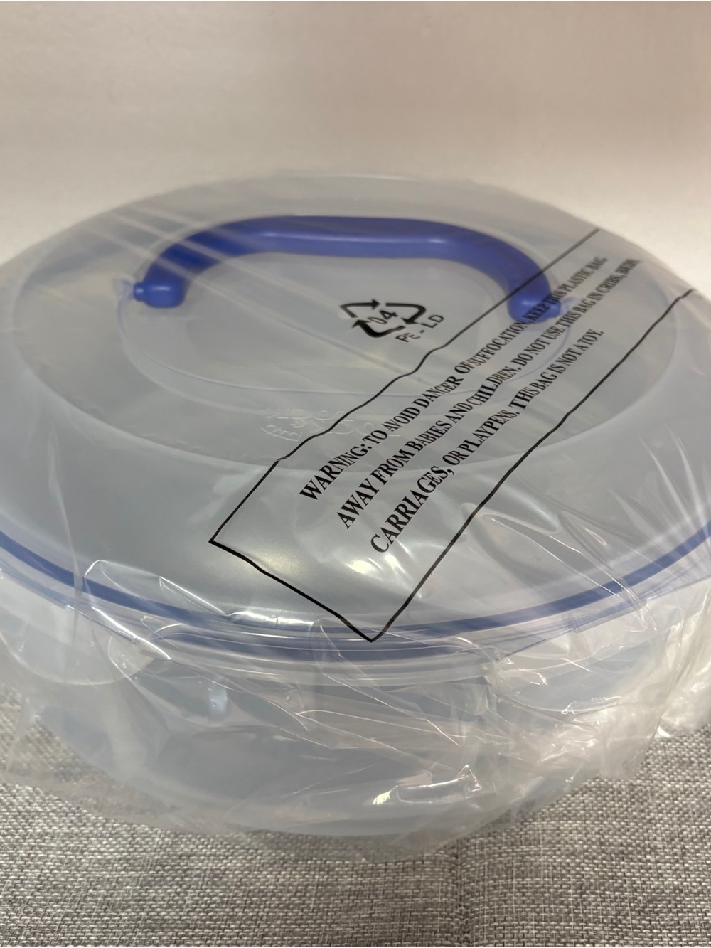 LocknLock Cake Pie Carrier with Handle Round K46681 Clear NEW Lock & Lock